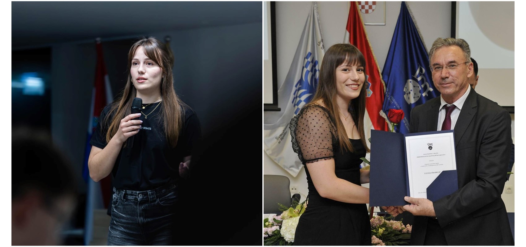 Lucija Fradelić je studentica pete godine PMF-a, volonterka u 'Maestralu', predsjednica DUMP-a i dobitnica tri Dekanove nagrade!